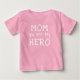 Camiseta Mãe rosa, você é o meu Dia da Mãe com Tipografia H (Frente)