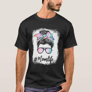 Camiseta Mãe Sangrada Vida Arco-Íris Cor Água Leopardo Mess