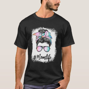 Camiseta Mãe Sangrada Vida Arco-Íris Cor Água Leopardo Mess