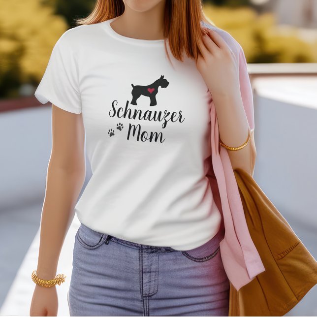Camiseta Mãe Schnauzer (Criador carregado)