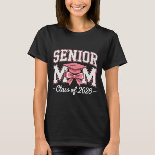 Camiseta Mãe Sênior Cl De 2026 Rosa Coquette Laço Mãe Sênio