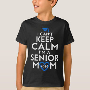 Camiseta Mãe Senior da Turma de 2026 Graduação Engraçada