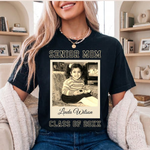 Camiseta Mãe Sênior Foto Personalizada Nome Graduação