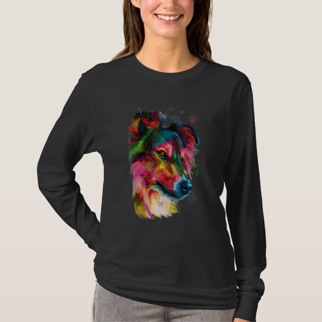 Camiseta Mãe Sheltie Shetland Sheepdog (Frente)
