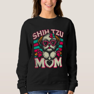 Camiseta Mãe Shih Tzu Cachorro Shih Tzu Animal de Estimação