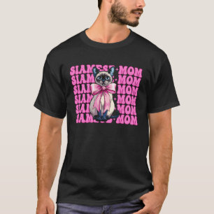 Camiseta Mãe Siamesa Gata Siamesa Mamãe Dia das Mães Coquet