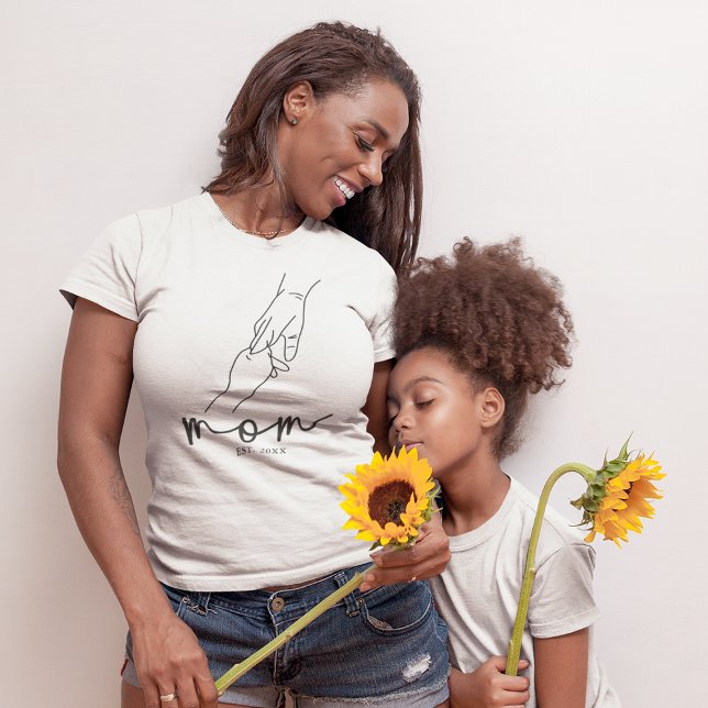 Camiseta Mãe Simples e Estabelecida (Criador carregado)