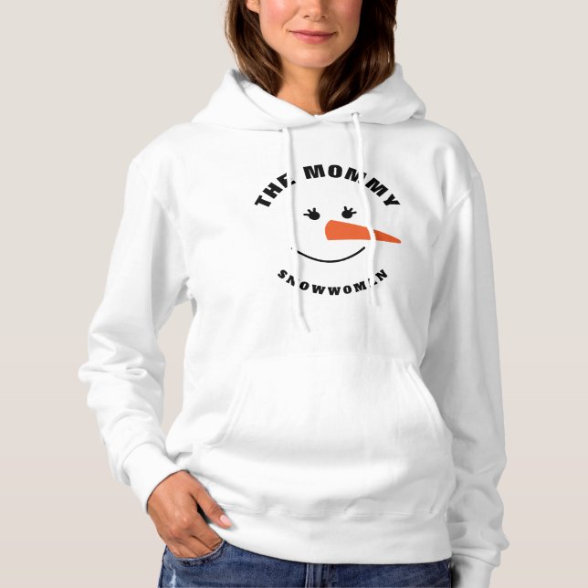 Camiseta Mãe Snowman Face Squad Coincide Com O Figurino Da  (Frente)