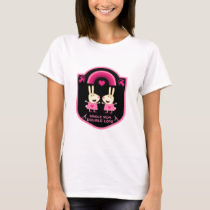 Camiseta Mãe solteiro De Gêmeos