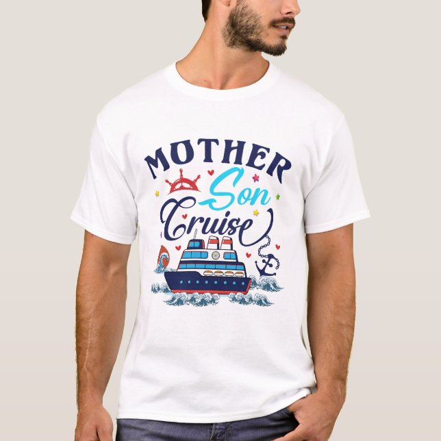Camiseta Mãe Son Cruise 2023 Férias Familiares Mãe Filho (Frente)