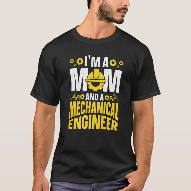 Camiseta Mãe Sou Mãe E Motor Mecânico Engenheiro (Frente)