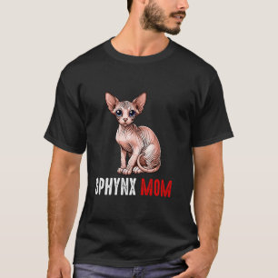 Camiseta Mãe sphynx, gato sphynx engraçado