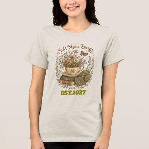 Camiseta Mãe Suave Energia Floral Cottagecore