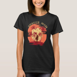 Camiseta Mãe Surfista Surfista Vintage Para Homens Mulheres