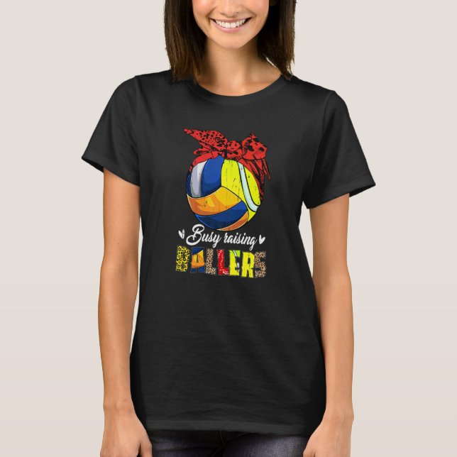 Camiseta Mãe Tênis de Voleibol Mamãe Buscando Balas Para (Frente)