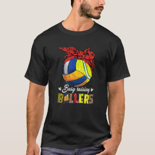 Camiseta Mãe Tênis de Voleibol Mamãe Buscando Balas Para