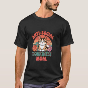 Camiseta Mãe Tonquinense Anti-Social Vibração Retro