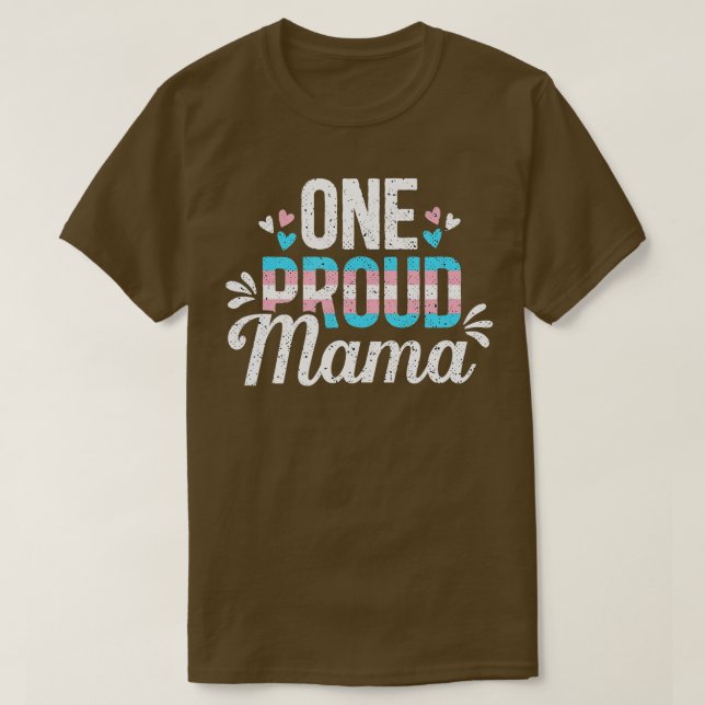 Camiseta Mãe Transgênero Orgulhosa Mãe Trans Mãe LGBT Orgul (Frente do Design)