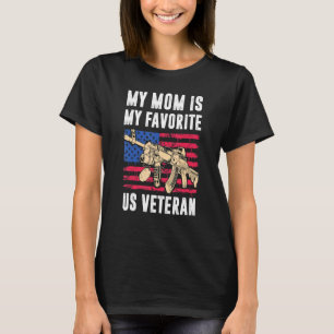 Camiseta Mãe, U. Veteran American Flag Proud Veteran