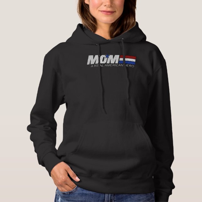 Camiseta Mãe, Um Verdadeiro Herói Americano (Frente)