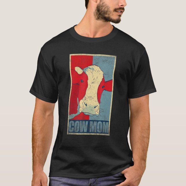 Camiseta Mãe Vaca Para Proprietários de Fazenda de Gado (Frente)