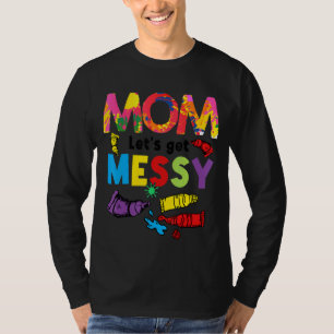 Camiseta Mãe Vamos Pintor Artwor Mensageiro