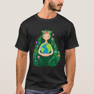 Camiseta Mãe Verde Eday Gaia Salve Nosso Planeta