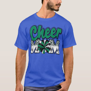 Camiseta Mãe Verde Leopardo Branco Negro Leopard Letras Che