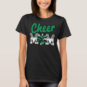 Camiseta Mãe Verde Leopardo Branco Negro Leopard Letras Che