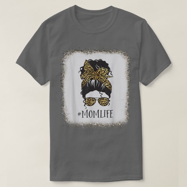 Camiseta Mãe Vida, Correspondência Com O Amor Familiar Leop (Frente do Design)