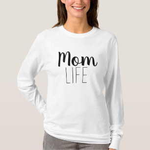 Camiseta Mãe Vida Cursiva Moderna