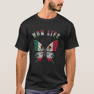 Camiseta Mãe Vida Engraçada Borboleta Mexicana Dia da Mãe C
