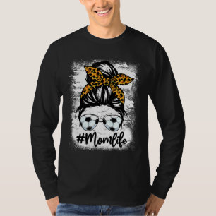 Camiseta Mãe Vida Má Cabelo Pedra Leopardo Dia de as mães