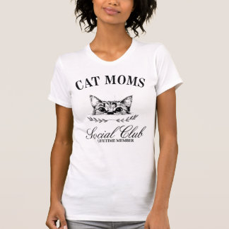 Camiseta Mãe vintage de gato feminino