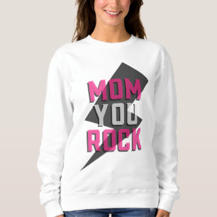 Camiseta MÃE VOCÊ ESTÁ ROCK Sweatshirt - O presente do dia 