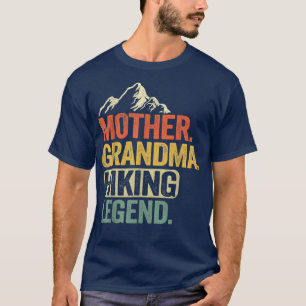 Camiseta Mãe vovó caminhando lenda Mamãe Avó Engraçada