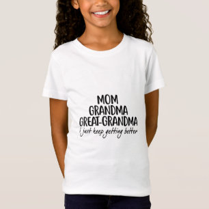 Camiseta Mãe vovó Excelente-vovó Dia de as mães