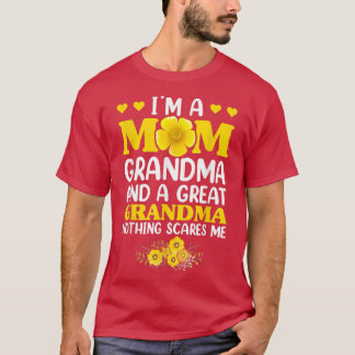 Camiseta Mãe Vovó Excelente Vovó Floral Mulheres, Mães D