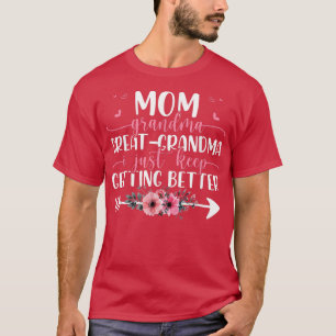 Camiseta Mãe Vovó Grande Vovó Eu Só Fico Conseguindo Bette