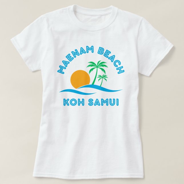 CAMISETA MAENAM BEACH-KOH SAMUI (Frente do Design)