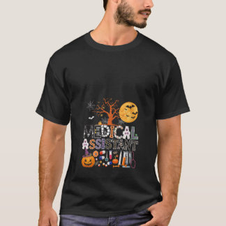 Camiseta Mães Assistente Médico Halloween Spooky Figurume
