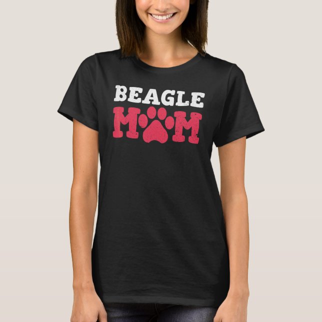 Camiseta Mães Beagle Fofas Cachorro Beagle Proprietários de (Frente)
