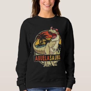 Camiseta Mães Da Família Abuelasaurus Retro T Rex Dinosaur 