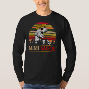 Camiseta Mães da Família Mimisaurus Rex Dinosaur Mimi Sauru
