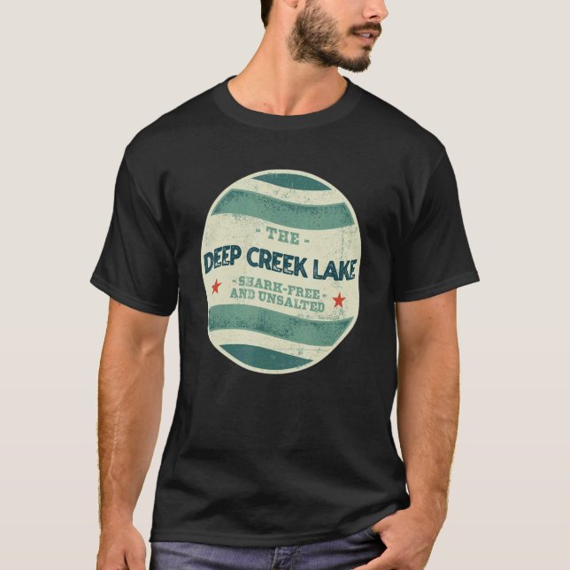 Camiseta Mães de acampamento sem salga e sem grão no lago D (Frente)