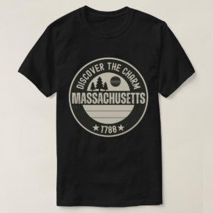 Camiseta Mães de amor - Massachusetts State Souvenir