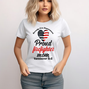 Camiseta Mães de bombeiros de amor e apoio