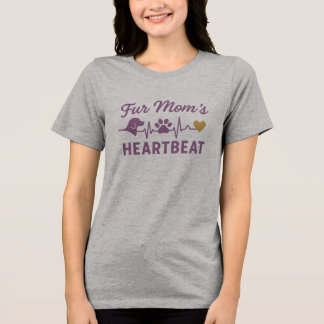 Camiseta Mães de cães - batimento cardíaco das mães de pele