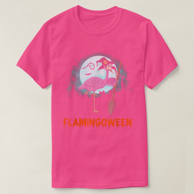 Camiseta Mães de cemitério Flamingo Flamingo Halloween (Frente do Design)