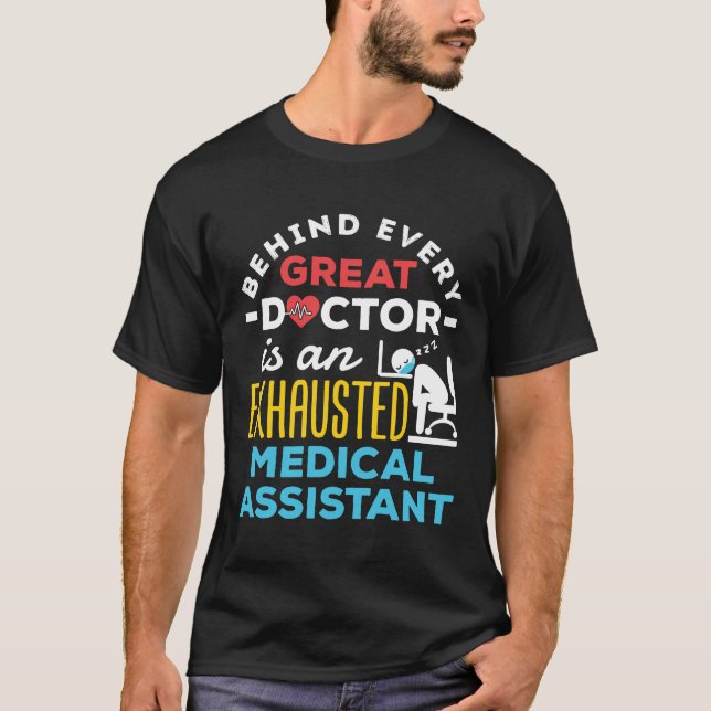 Camiseta Mães de CMA do Assistente Médico Esgotado Engraçad (Frente)
